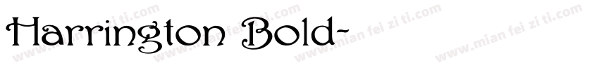 Harrington Bold字体转换